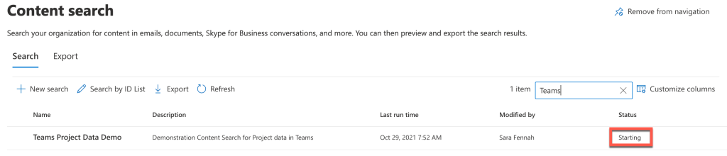 Using eDiscovery in Microsoft 365 to Find Teams Data